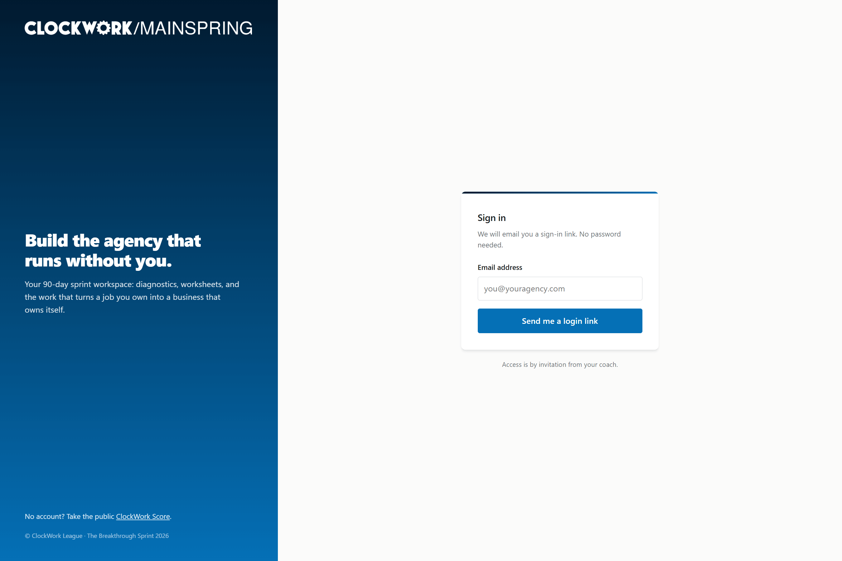 MainSpring Coaching Platform - Screenshot 1